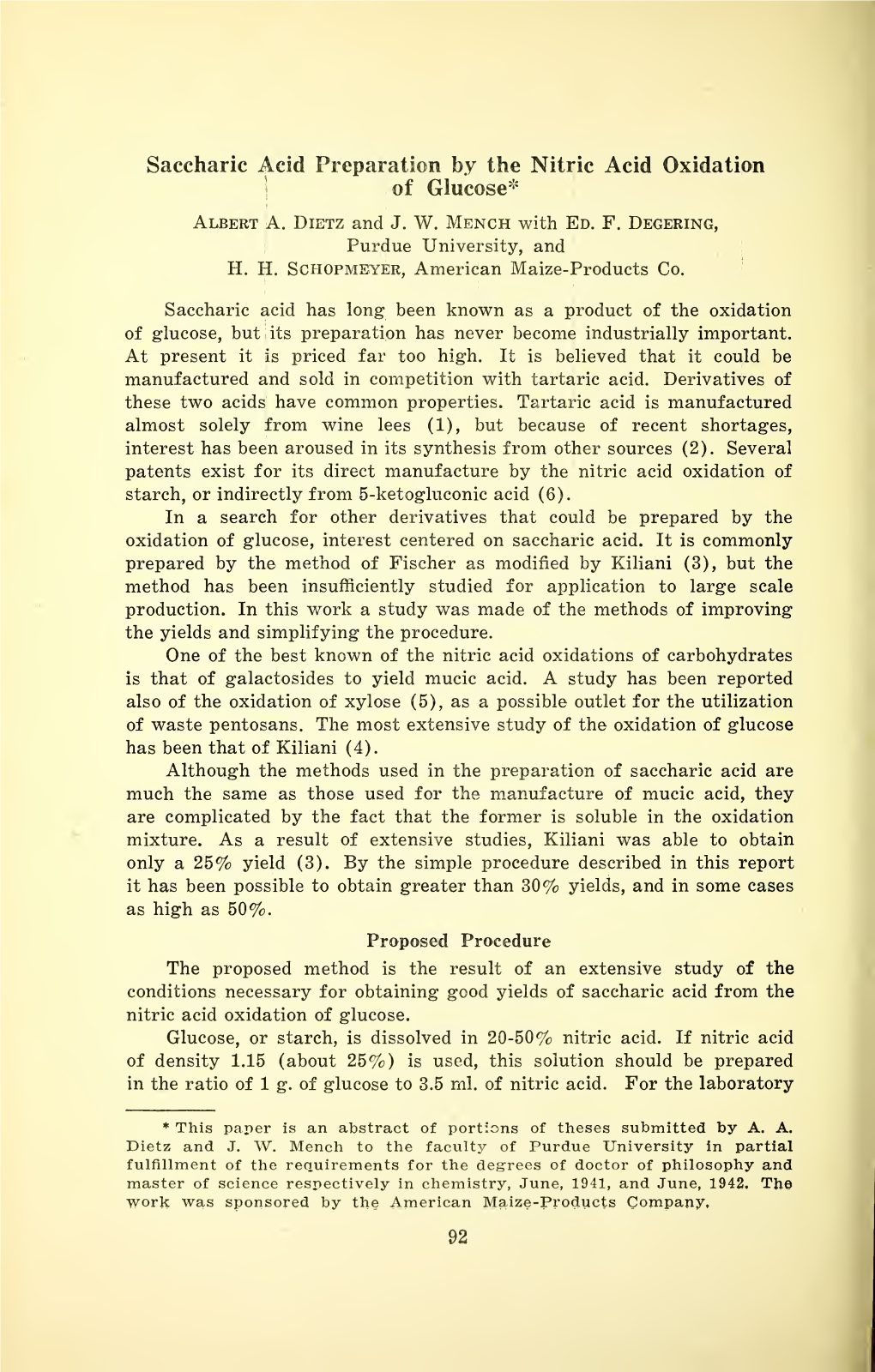 Proceedings of the Indiana Academy of Science