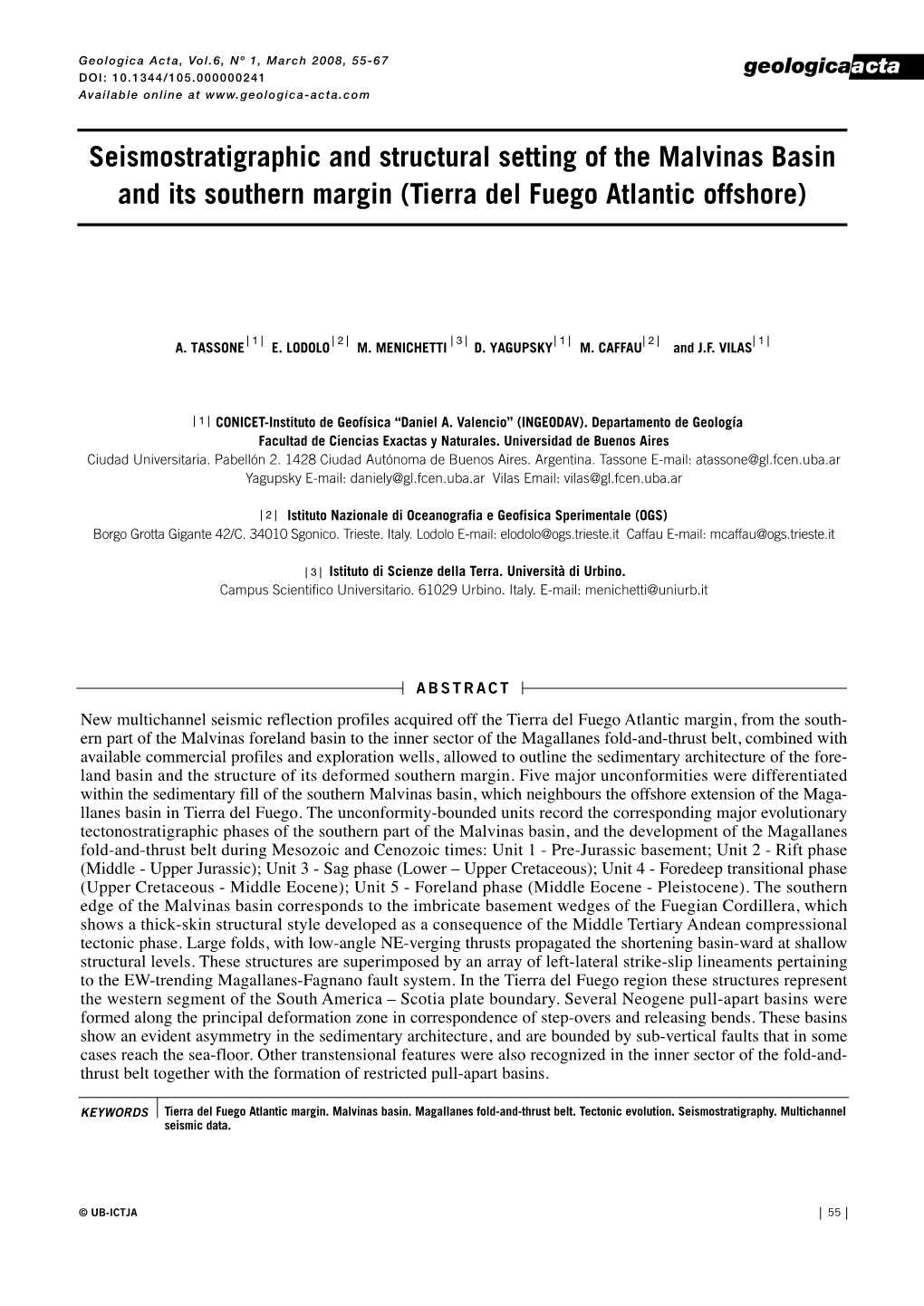 Seismostratigraphic and Structural Setting of the Malvinas Basin and Its Southern Margin (Tierra Del Fuego Atlantic Offshore)