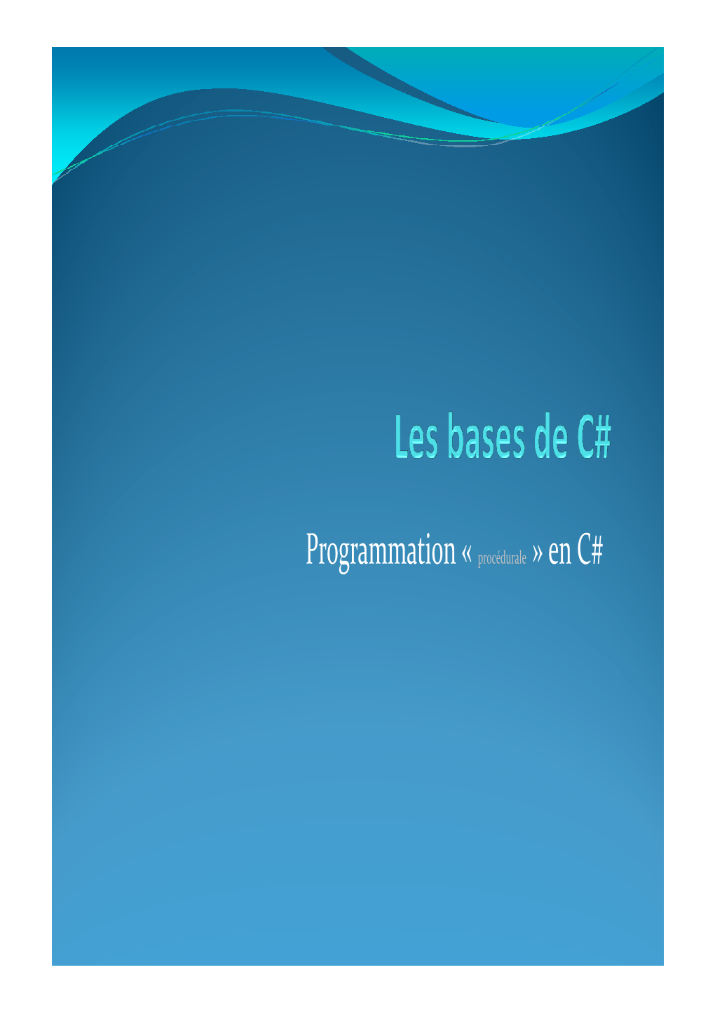 Les Bases De C-Sharp.Pdf