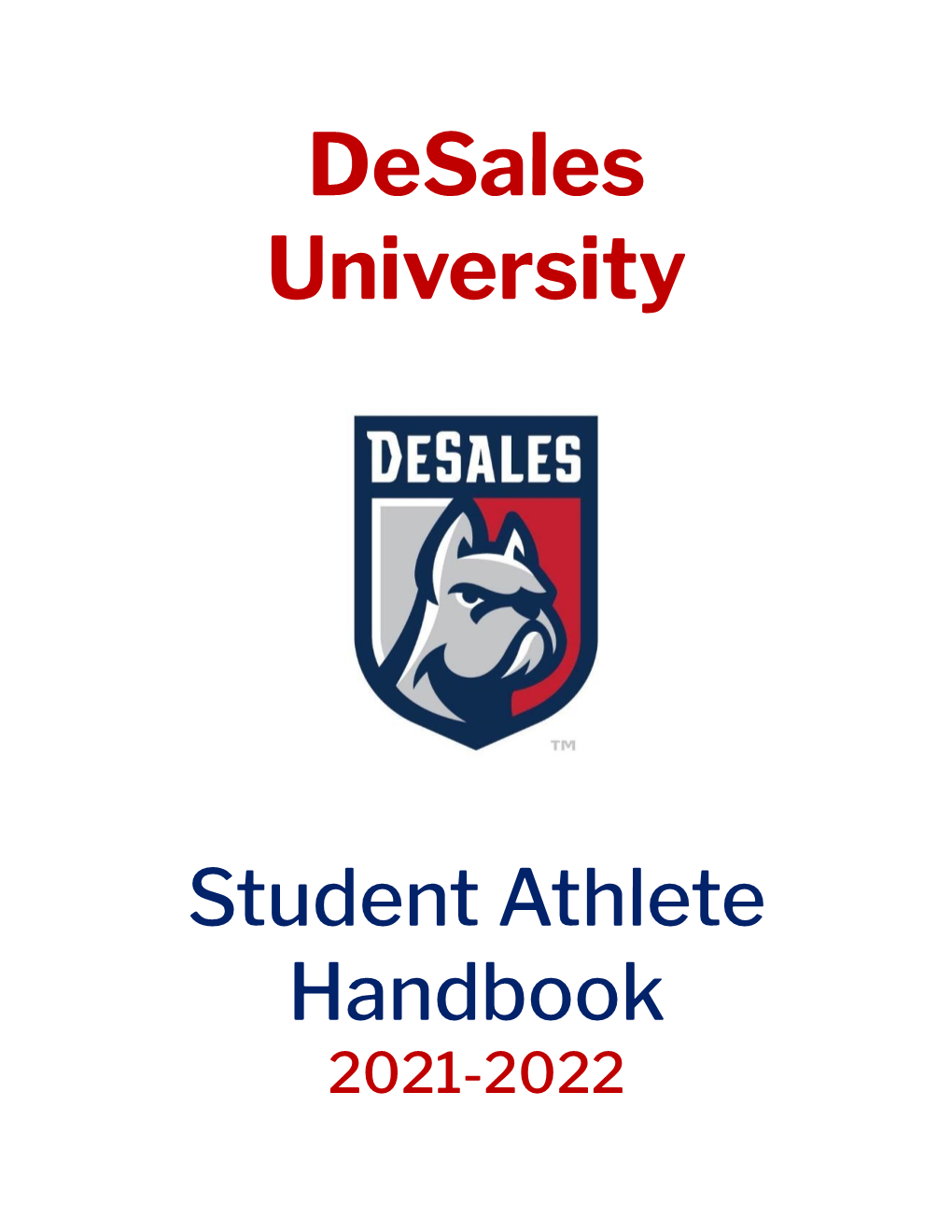 STUDENT-ATHLETE HANDBOOK Revised