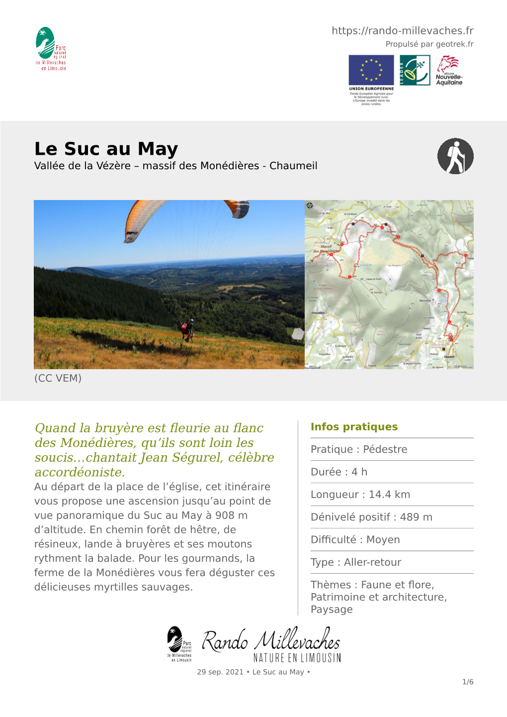 Le Suc Au May Vallée De La Vézère – Massif Des Monédières - Chaumeil