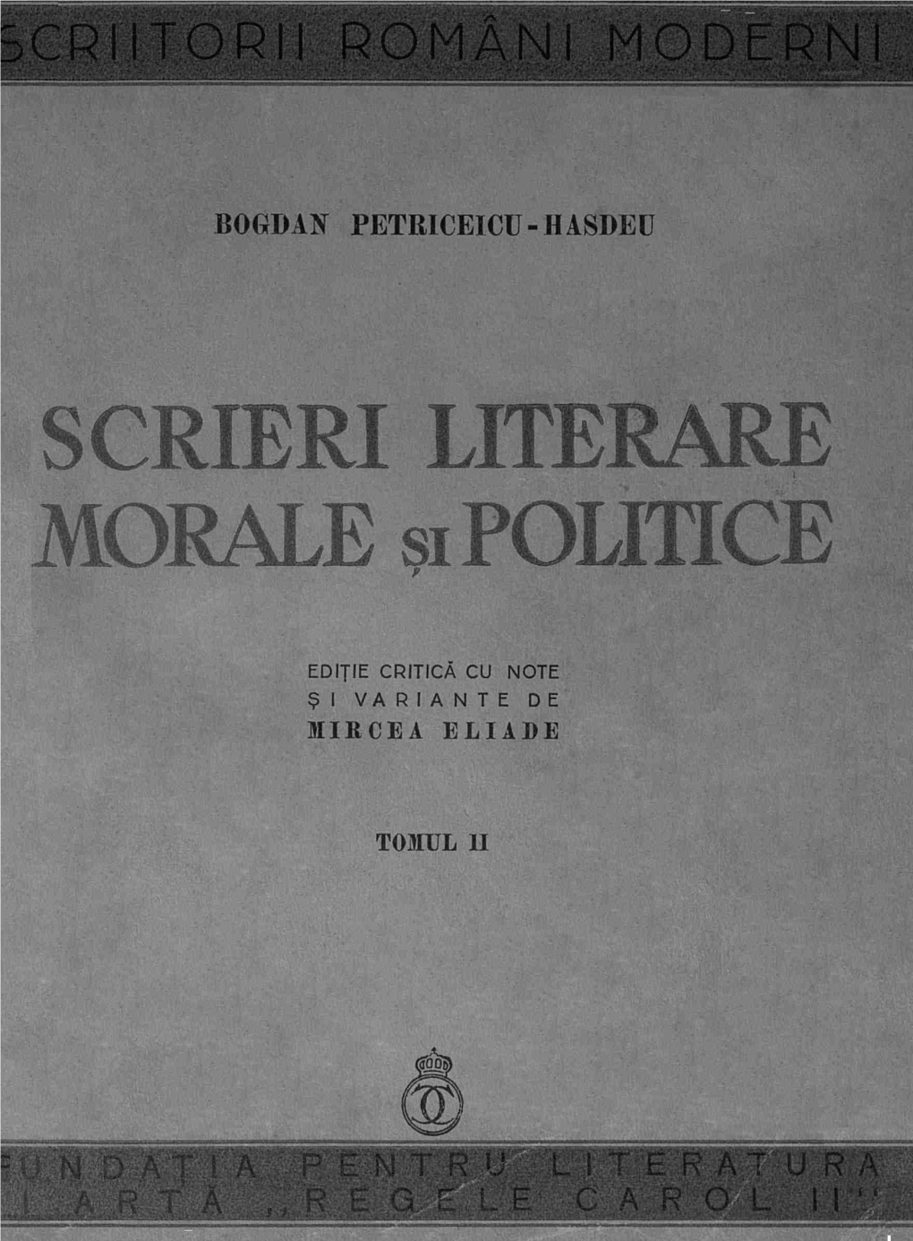 SCRIERI LITERARE MORALE Sipolitice