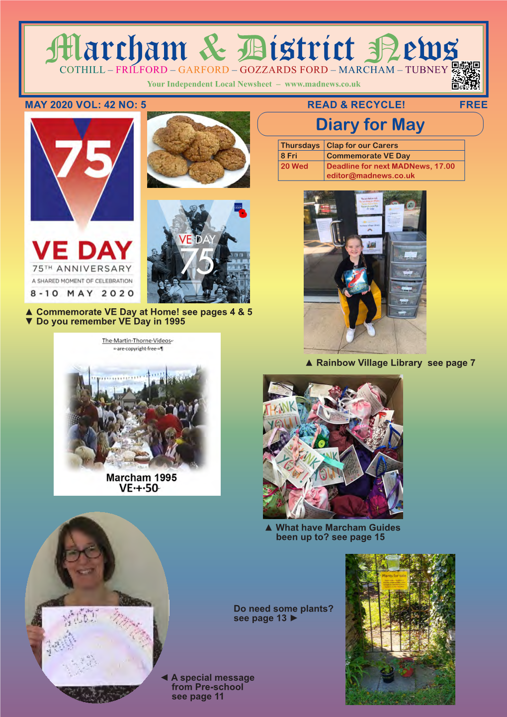 MAY 2020 VOL: 42 NO: 5 READ & RECYCLE! FREE Diary for May