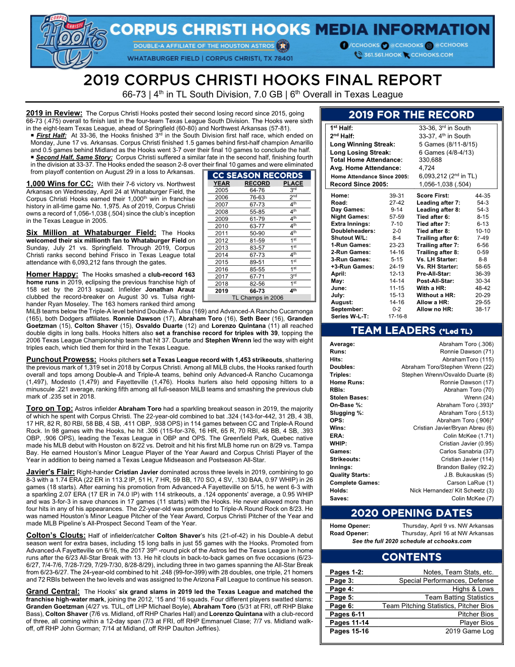 2019 Final Report – Page 2