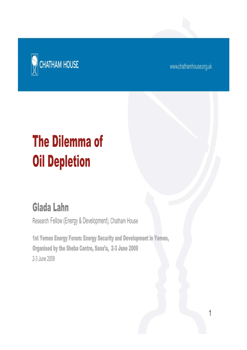 The Dilemma of Oil Depletion