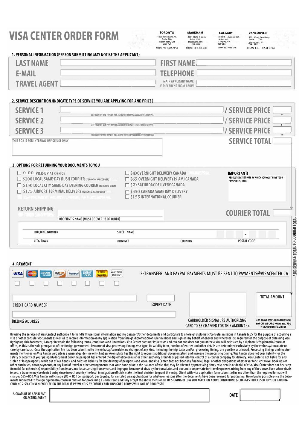 Hong Kong Visa Application