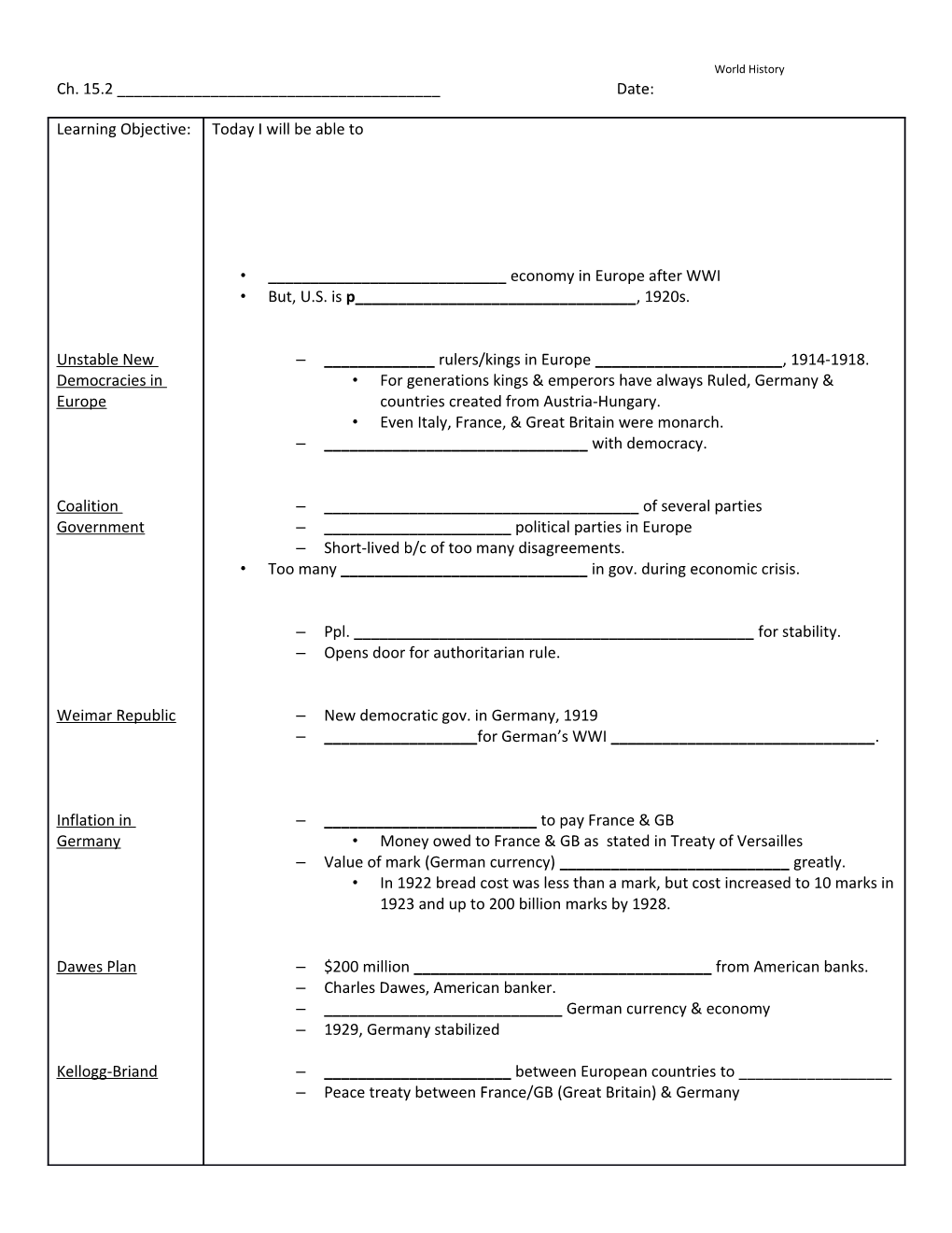 World History s1