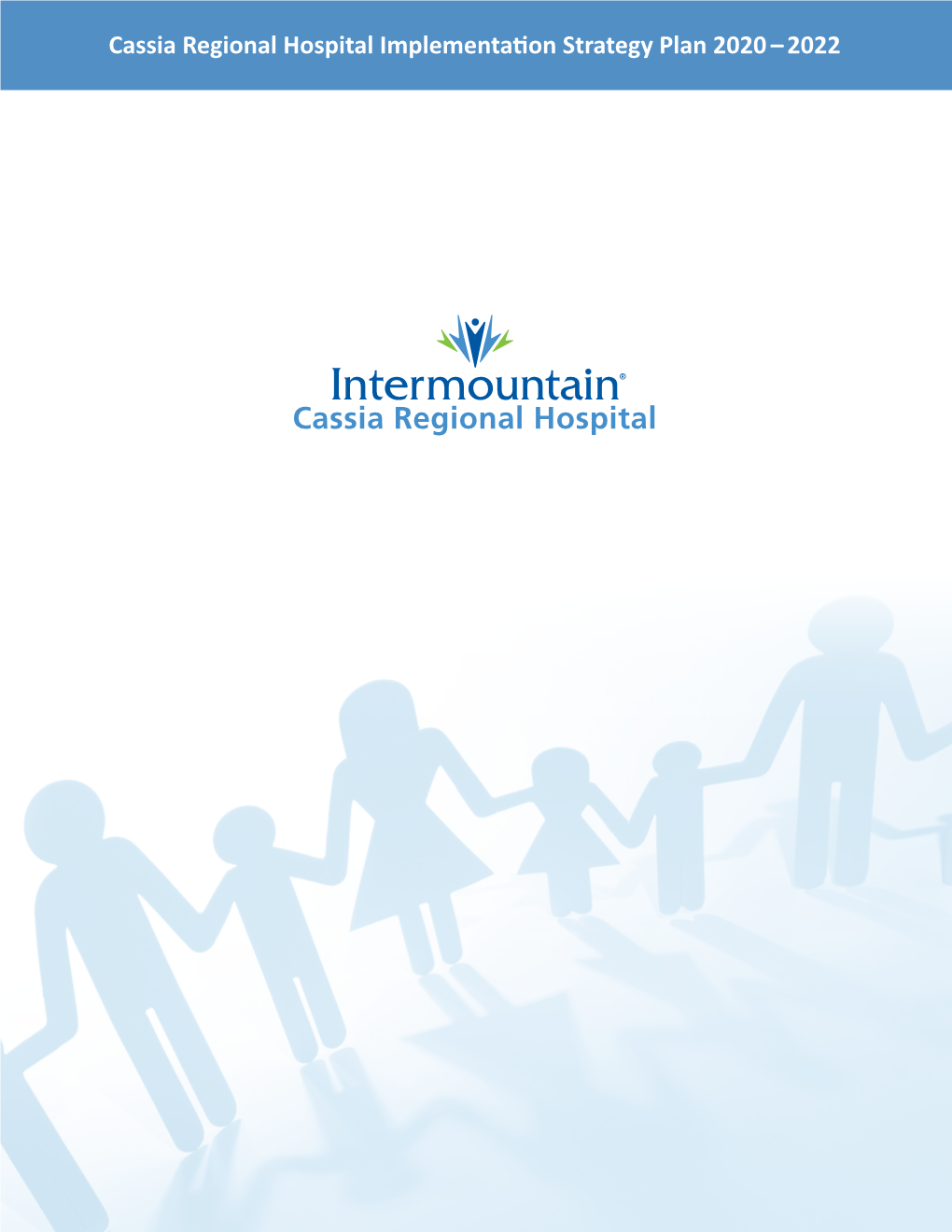 Cassia Regional Hospital Implementation Strategy Plan 2020 – 2022 Table of Contents