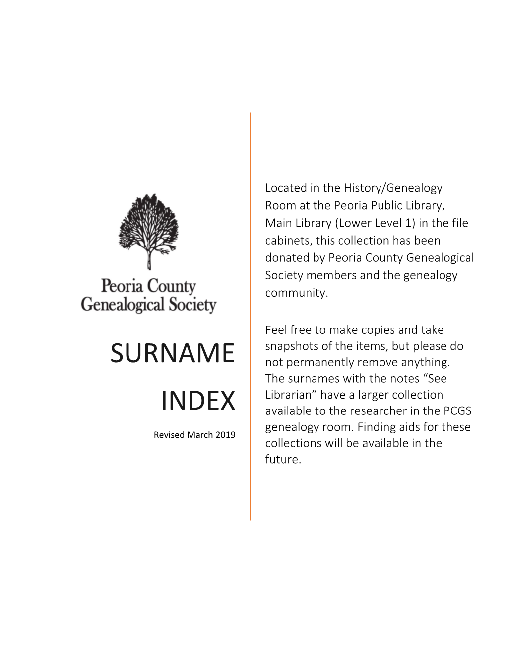 Surname Index