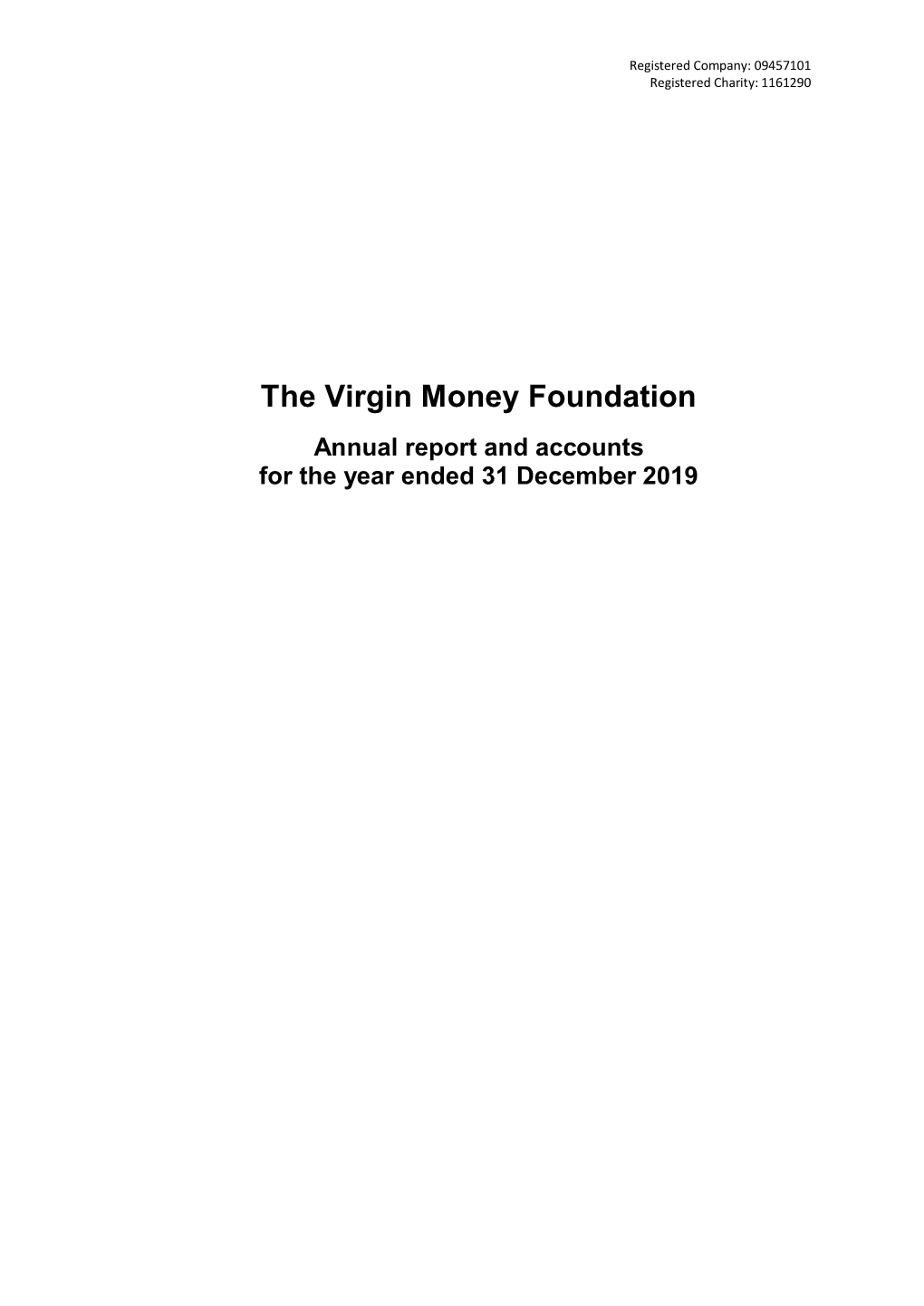 Virgin Money Foundation 2019 Annual Reports and Accountspdf