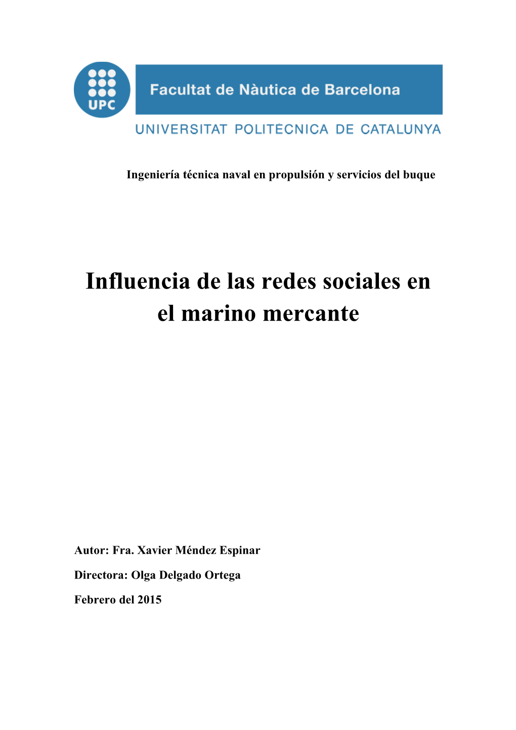 Influencia De Las Redes Sociales En El Marino Mercante