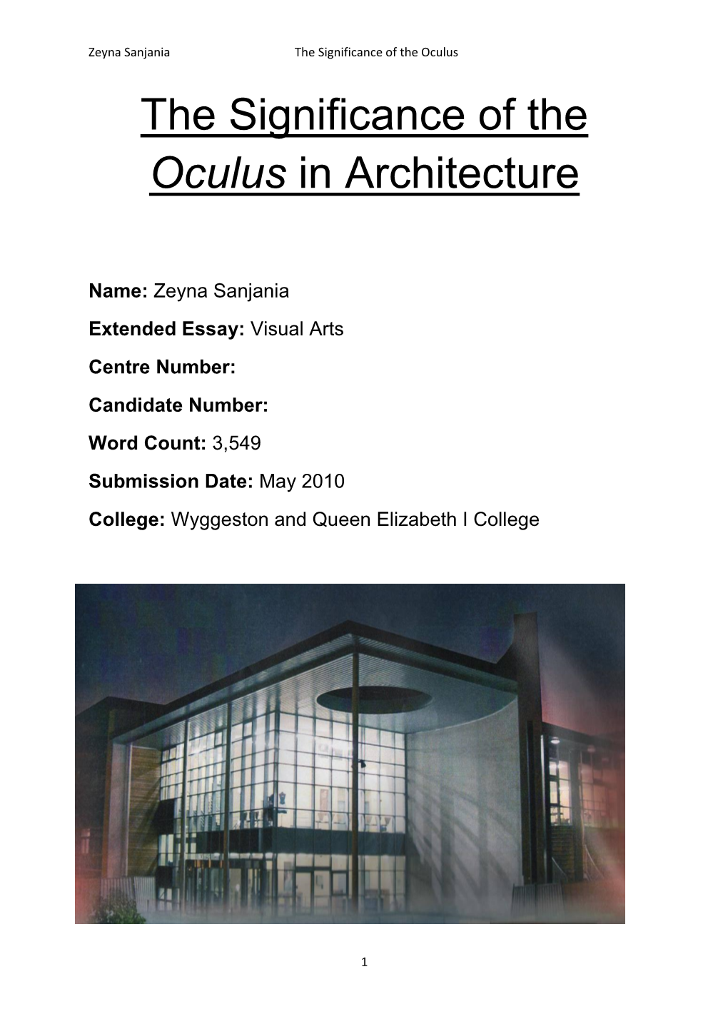 “Oculus” in Architecture