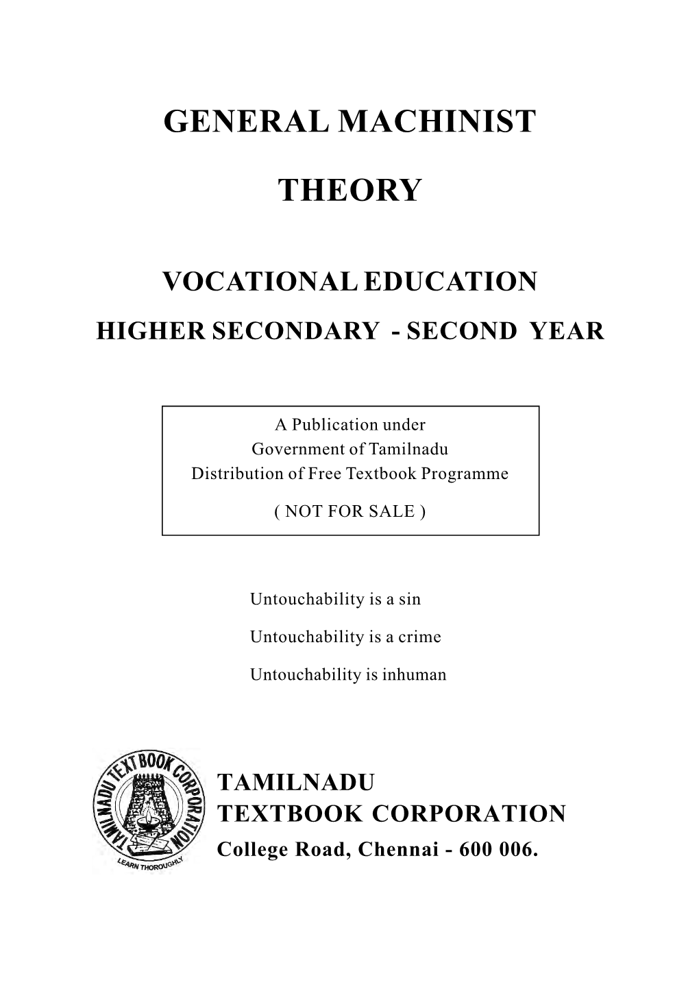 GENERAL MACHINIST PRACTICAL I & II.Pmd