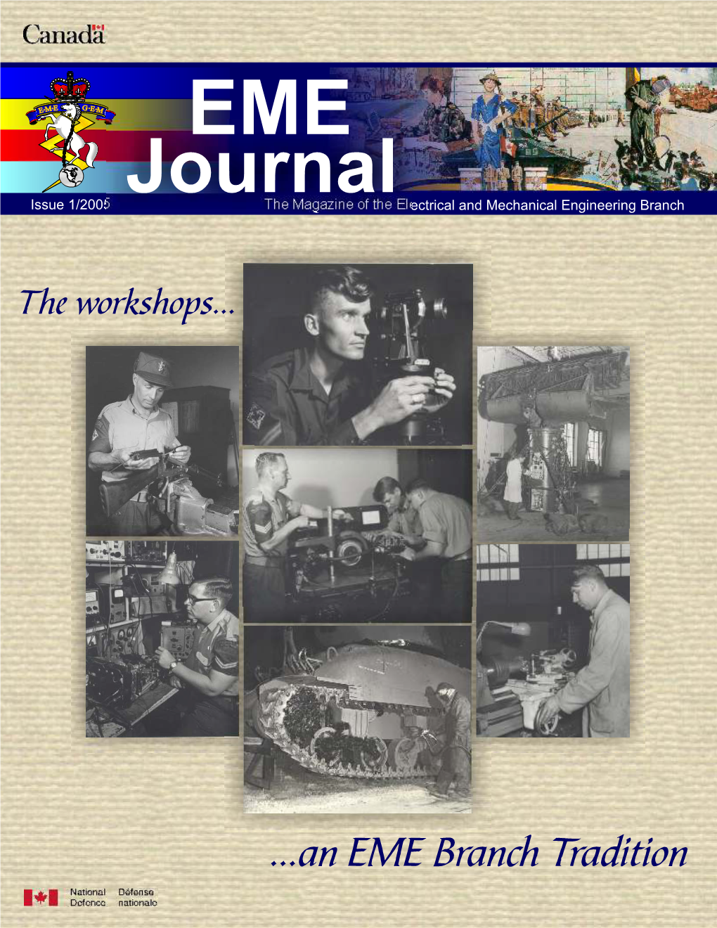 Journal Issue 1/2005 the Magazine of the Electrical and Mechanical Engineering Branch