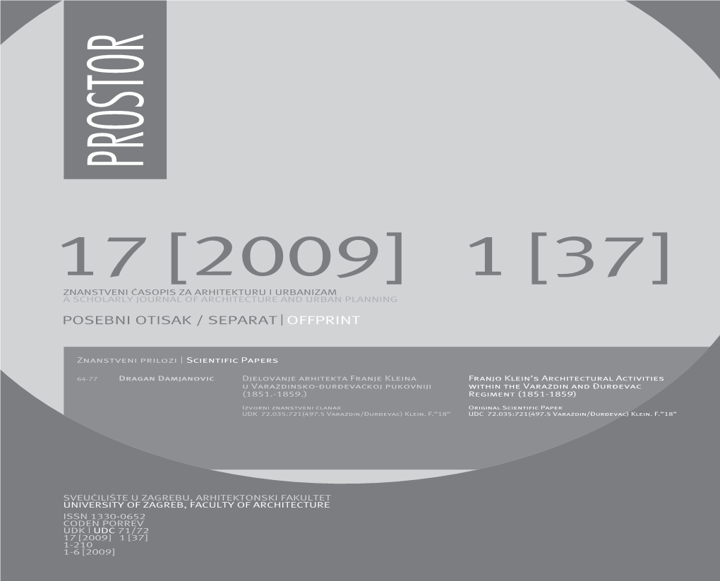 Prostor 17 [2009] 1 [37]