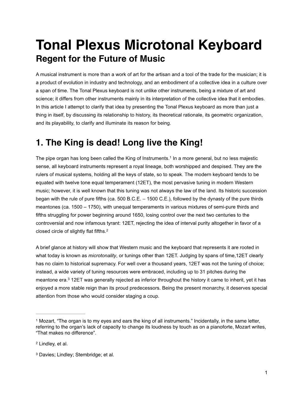 Tonal Plexus Microtonal Keyboard