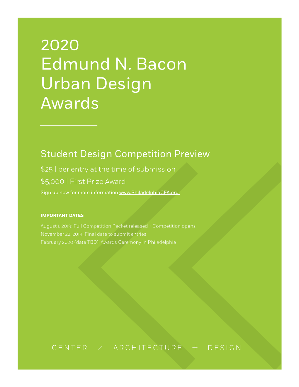 2020 Edmund N. Bacon Urban Design Awards