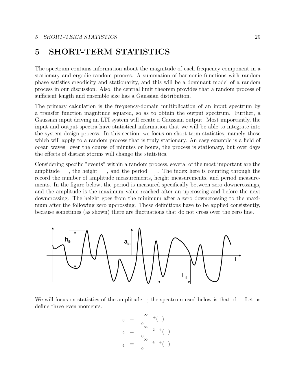 Short Term Statistics