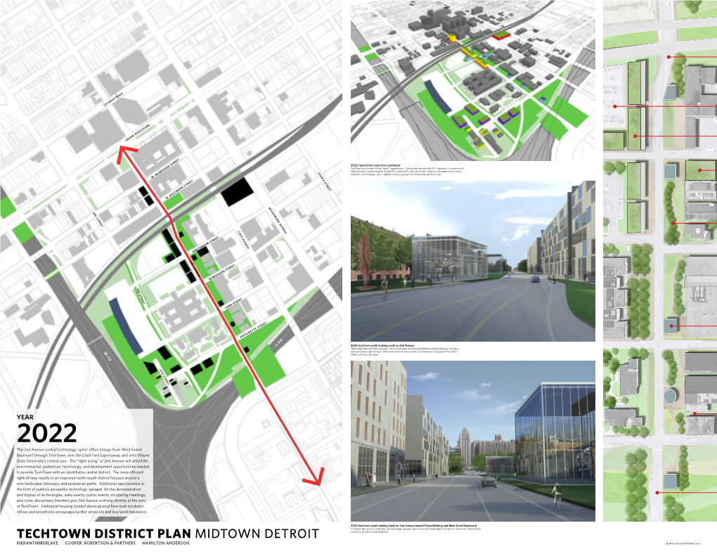 TECHTOWN DISTRICT PLAN MIDTOWN DETROIT University to West Grand Boulevard