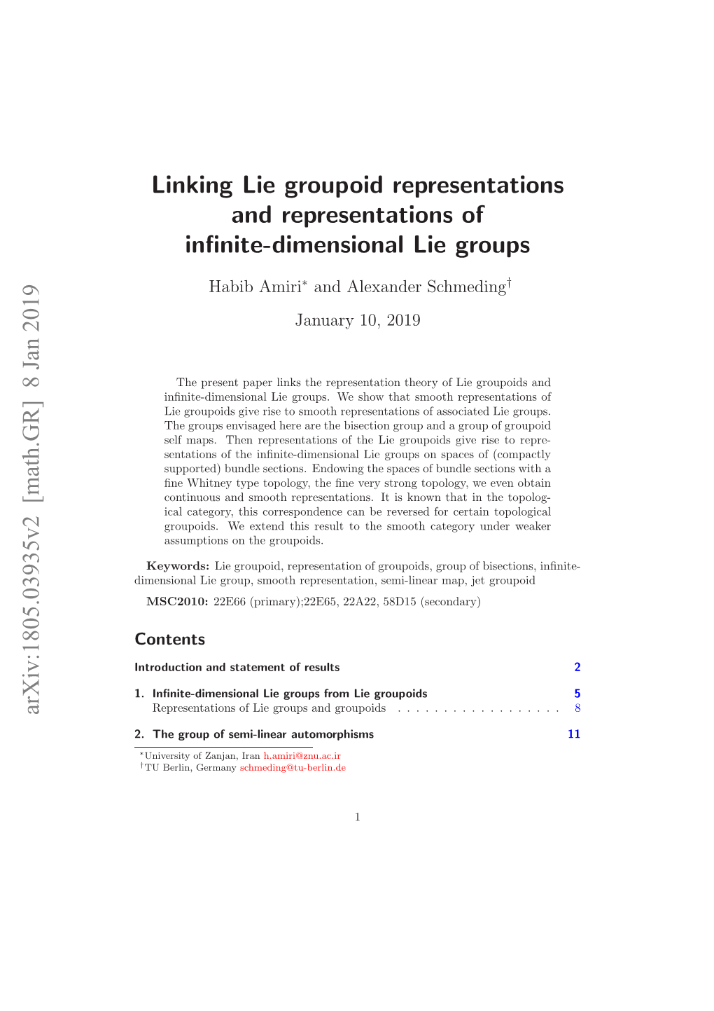 Representations of Lie Groupoids and Infinite-Dimensional Lie Groups