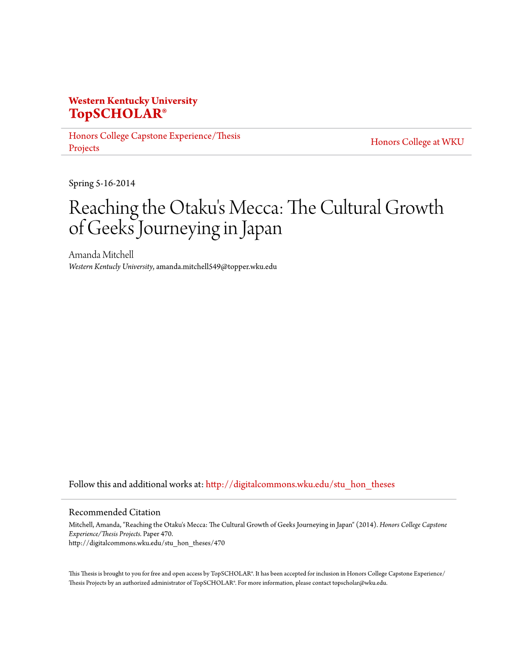 The Cultural Growth of Geeks Journeying in Japan