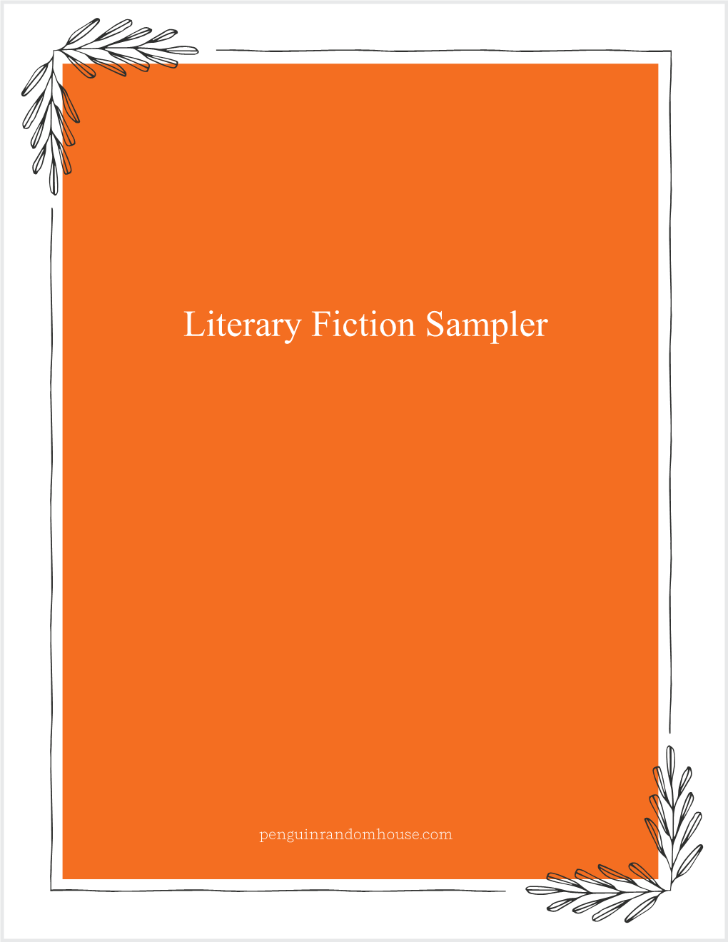 Literary Fiction Sampler
