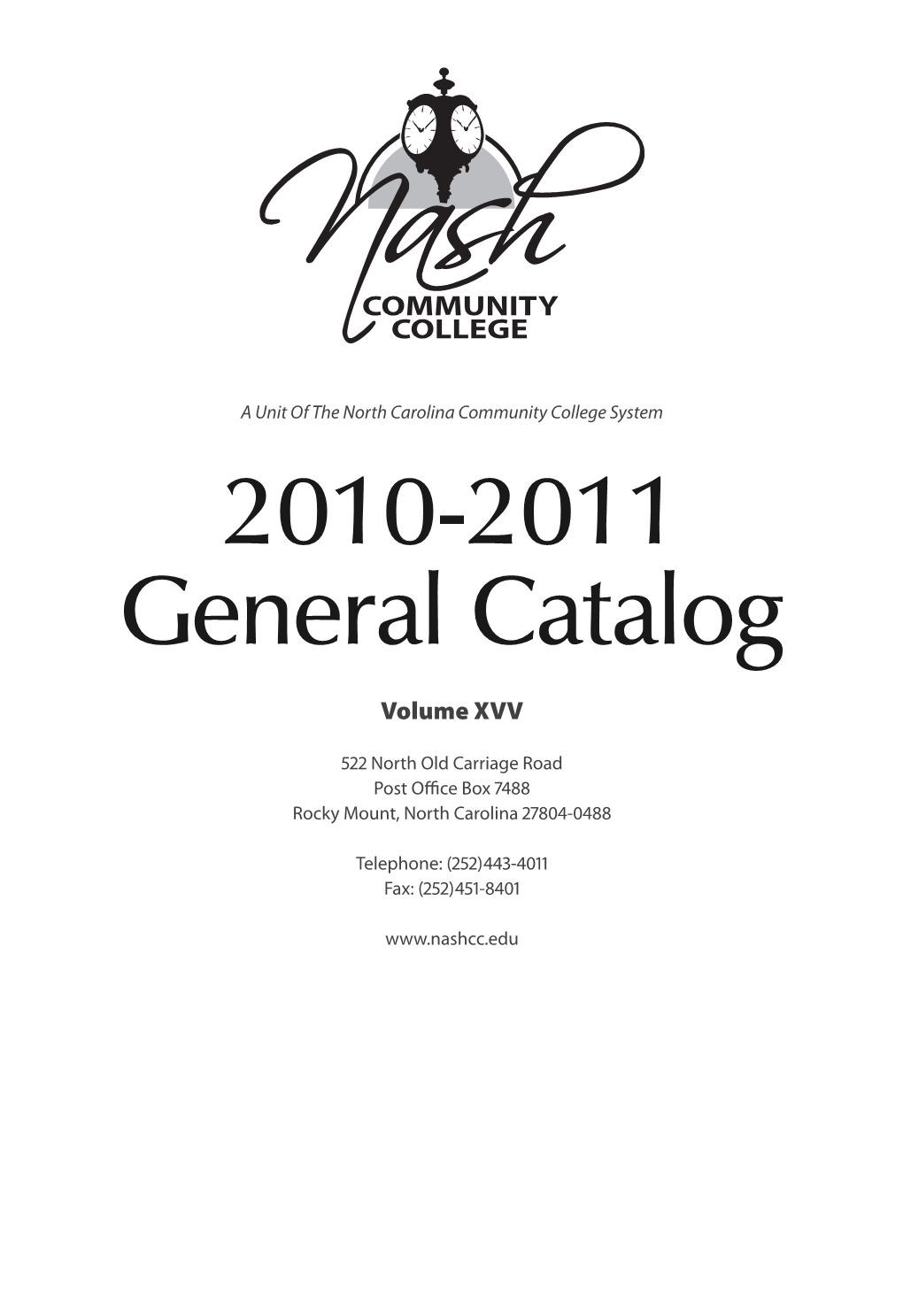 2010-2011 General Catalog
