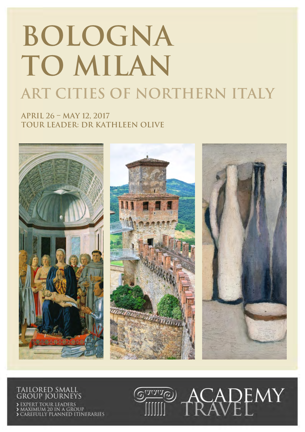 Bologna to Milan Art Cities of Northern Italy