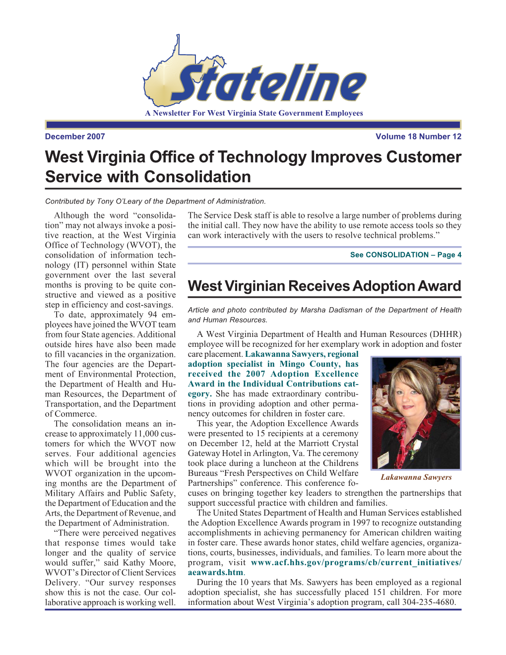 West Virginia Office of Technology Improves Customer Service with Consolidation