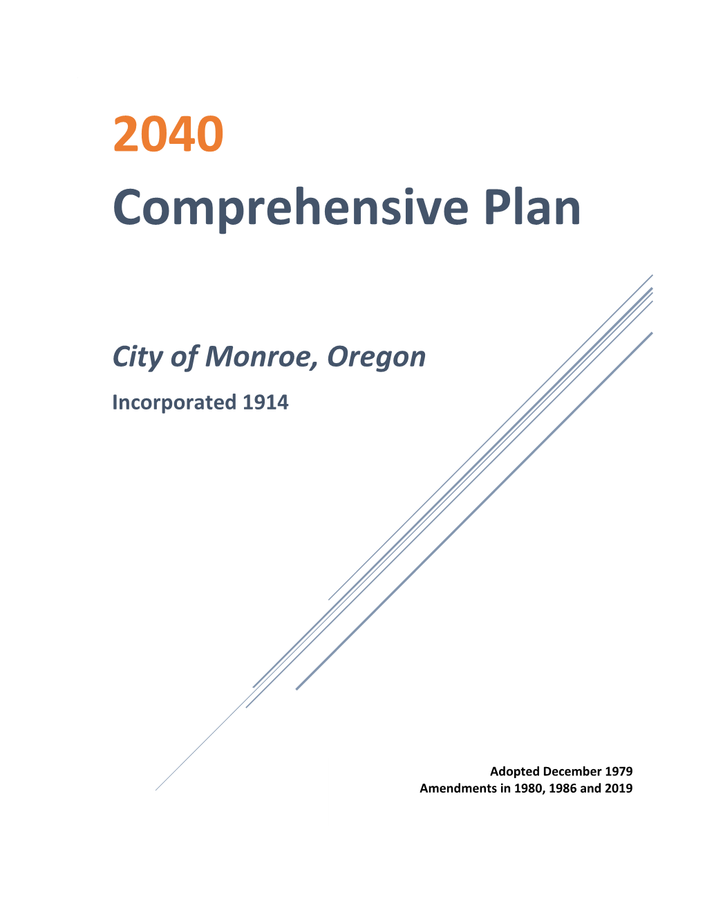 City of Monroe 2038 Comprehensive Plan