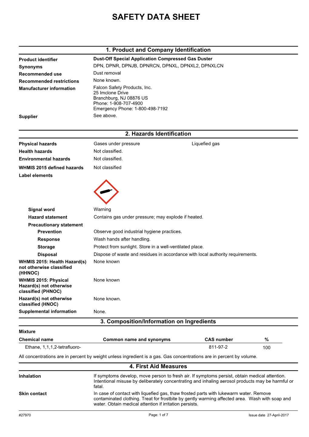 Safety Data Sheet