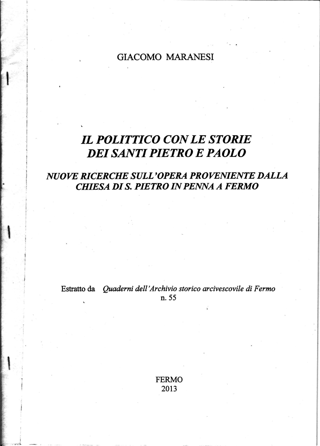 IL POLITTICO CON LE STORIE F I Il DEI SANTI PIETRO E PAOLO ! !