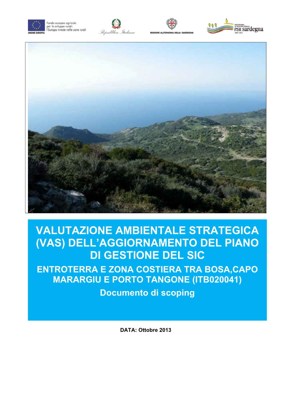 Valutazione Ambientale Strategica (Vas) Dell'aggiornamento Del Piano