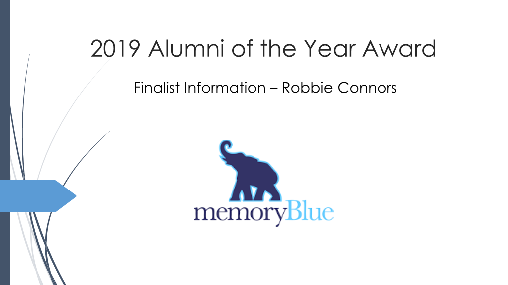 2019 Alumni of the Year Award