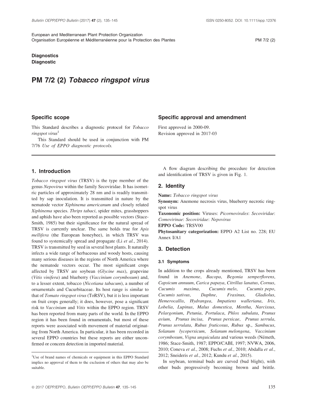 Tobacco Ringspot Virus