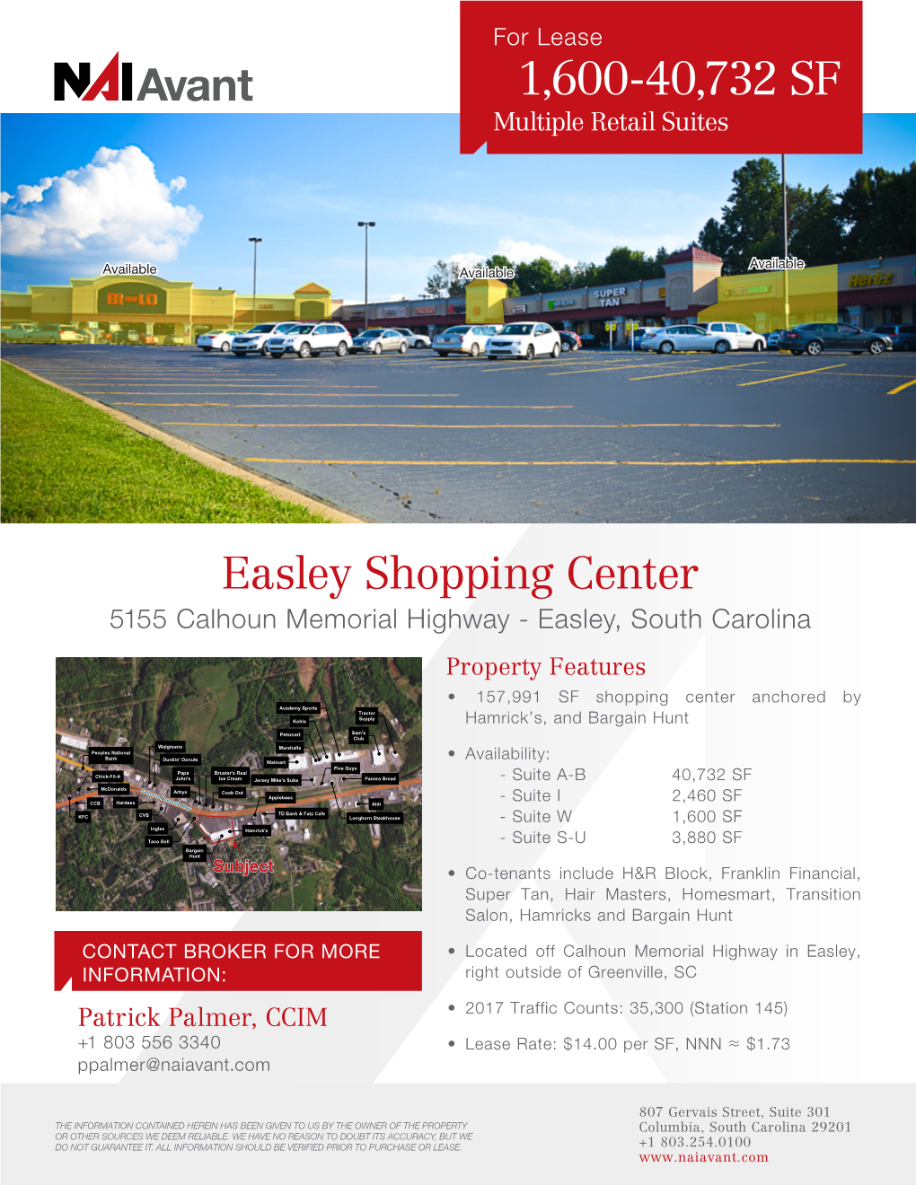 ±1,600-40,732 SF Multiple Retail Suites