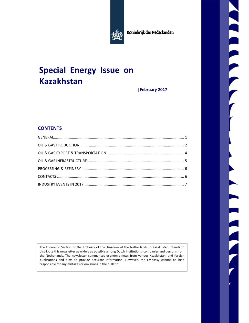 Special Energy Issue on Kazakhstan |February 2017