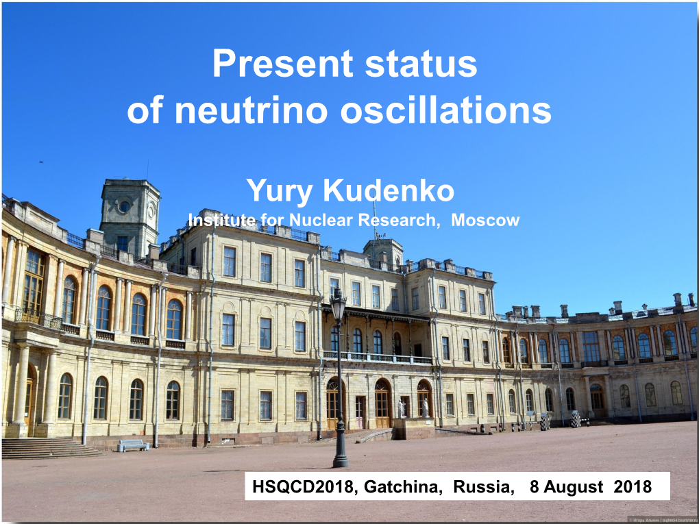 Present Status of Neutrino Oscillations