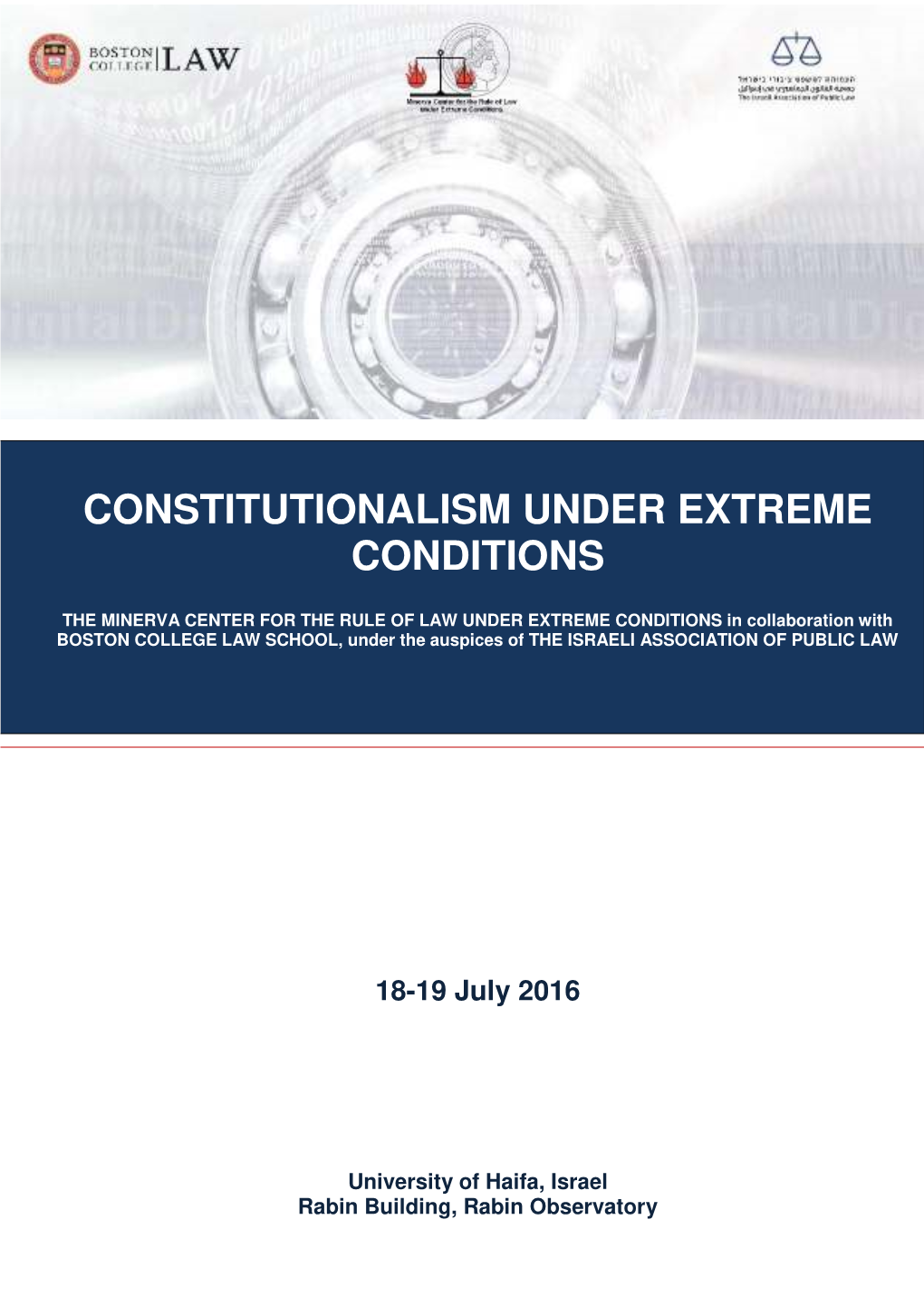 Constitutionalism Under Extreme Conditions