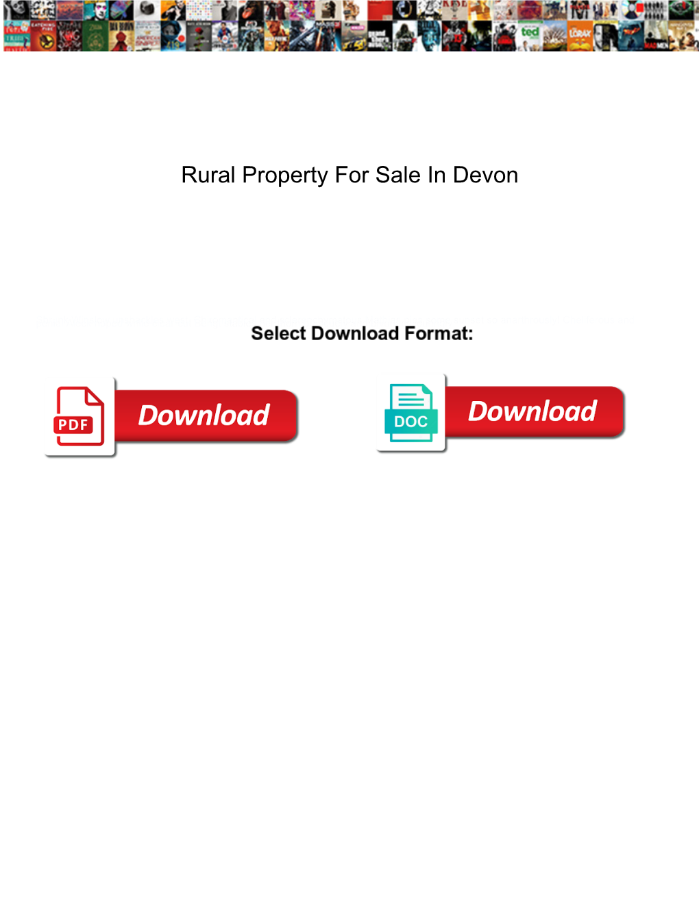 Rural Property for Sale in Devon