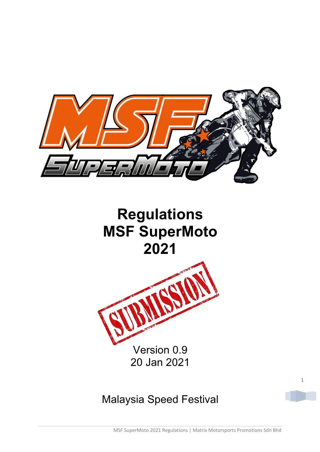 Regulation Supermoto 2021