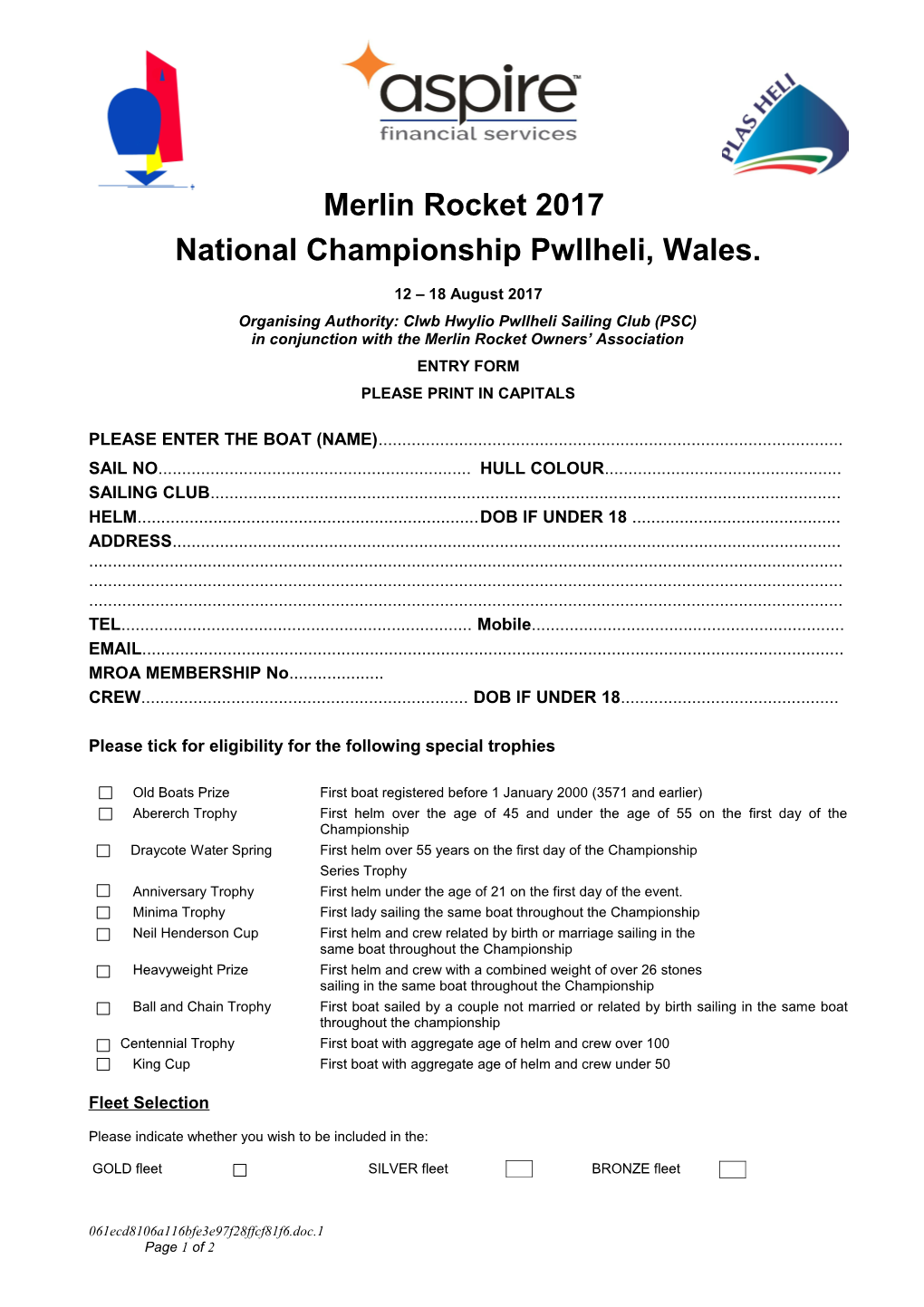National Championship Pwllheli, Wales