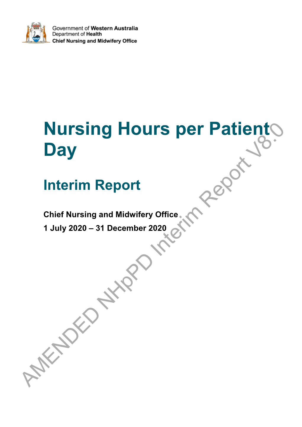 Nursing Hours Per Patient Day