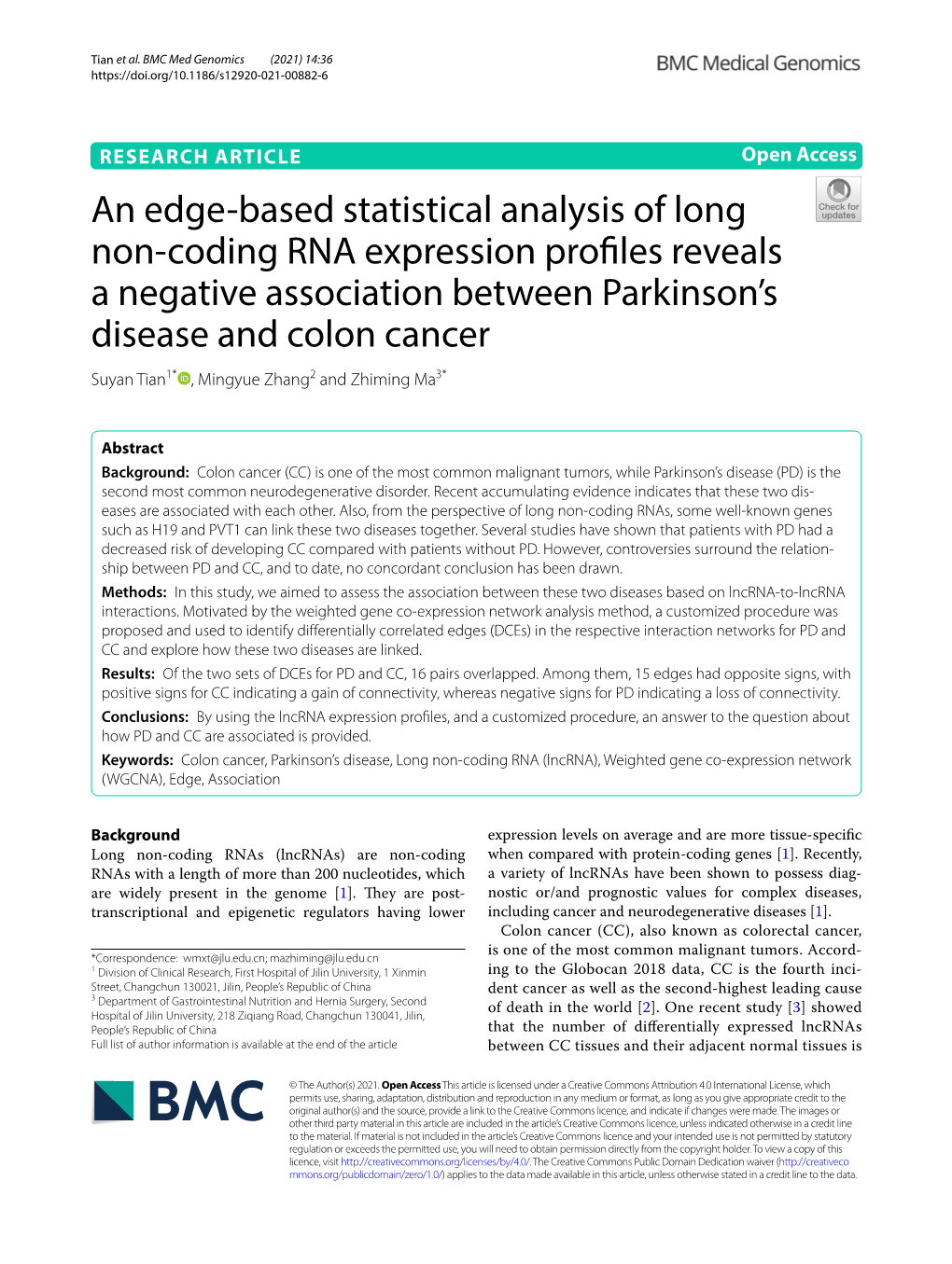 An Edge-Based Statistical Analysis of Long Non-Coding RNA Expression