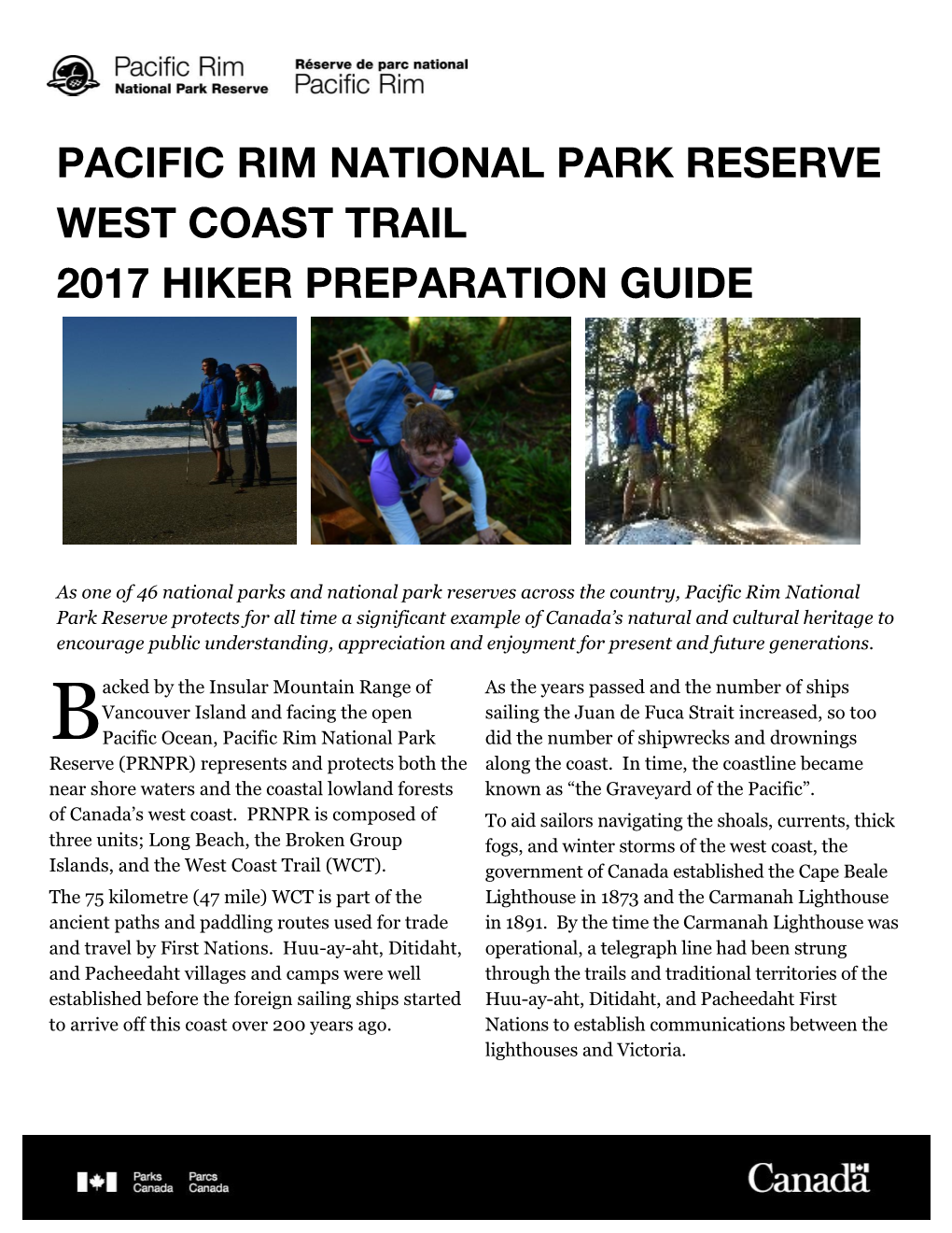 West Coast Trail 2017 Hiker Preparation Guide