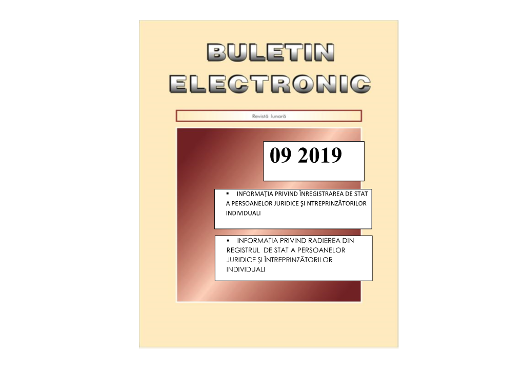 Buletinul Electronic 09 2019.Pdf