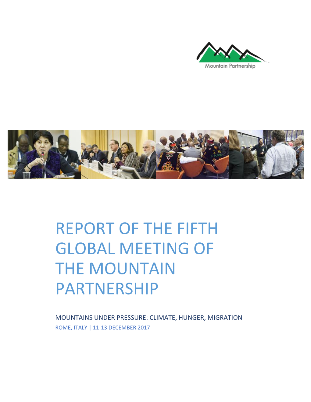 Report of the Fifth Global Meeting of the Mountain Partnership