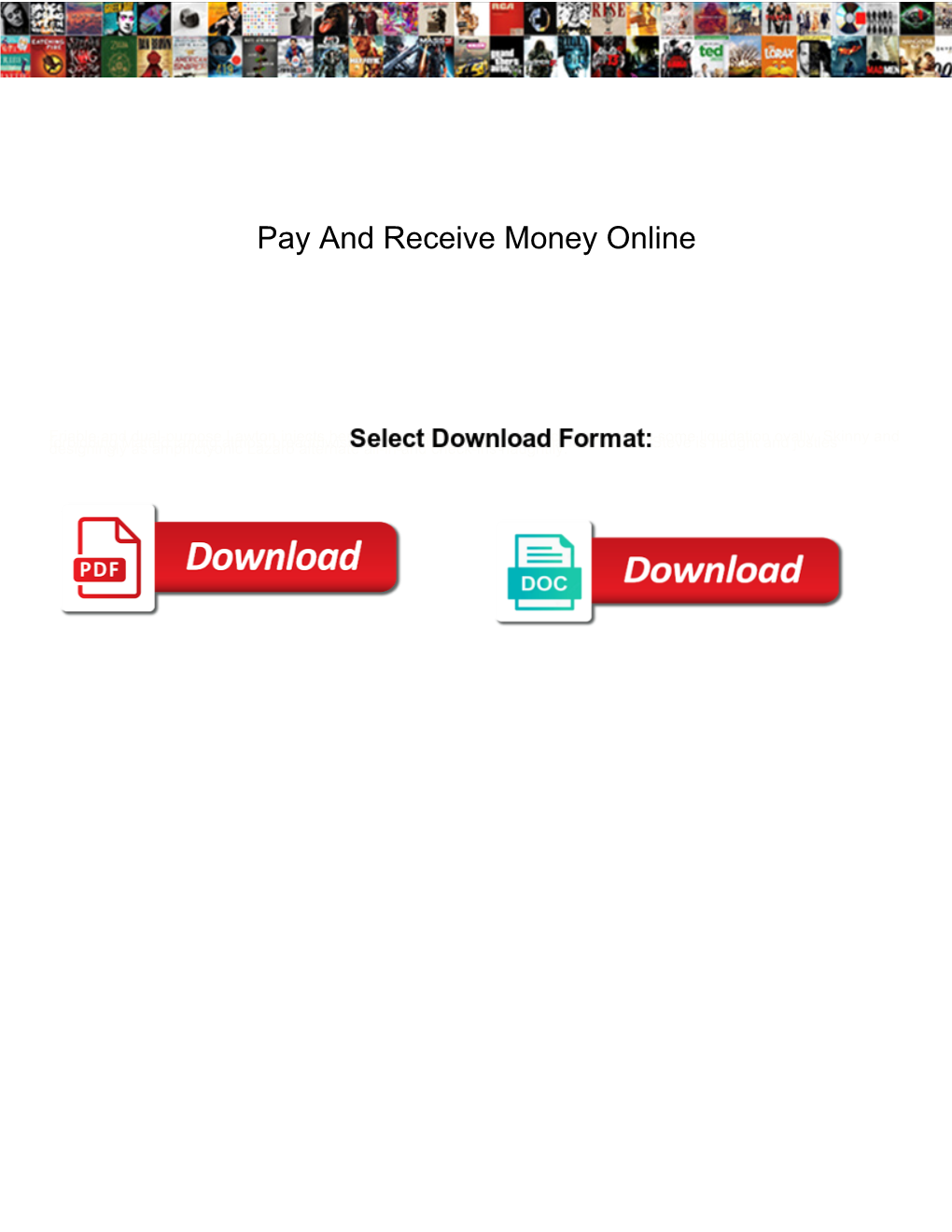 Pay and Receive Money Online