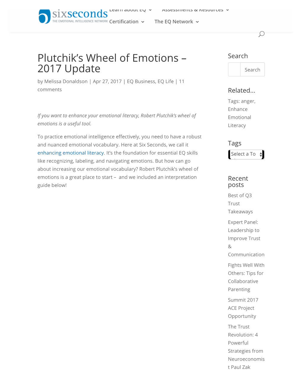 Plutchik's Wheel of Emotions