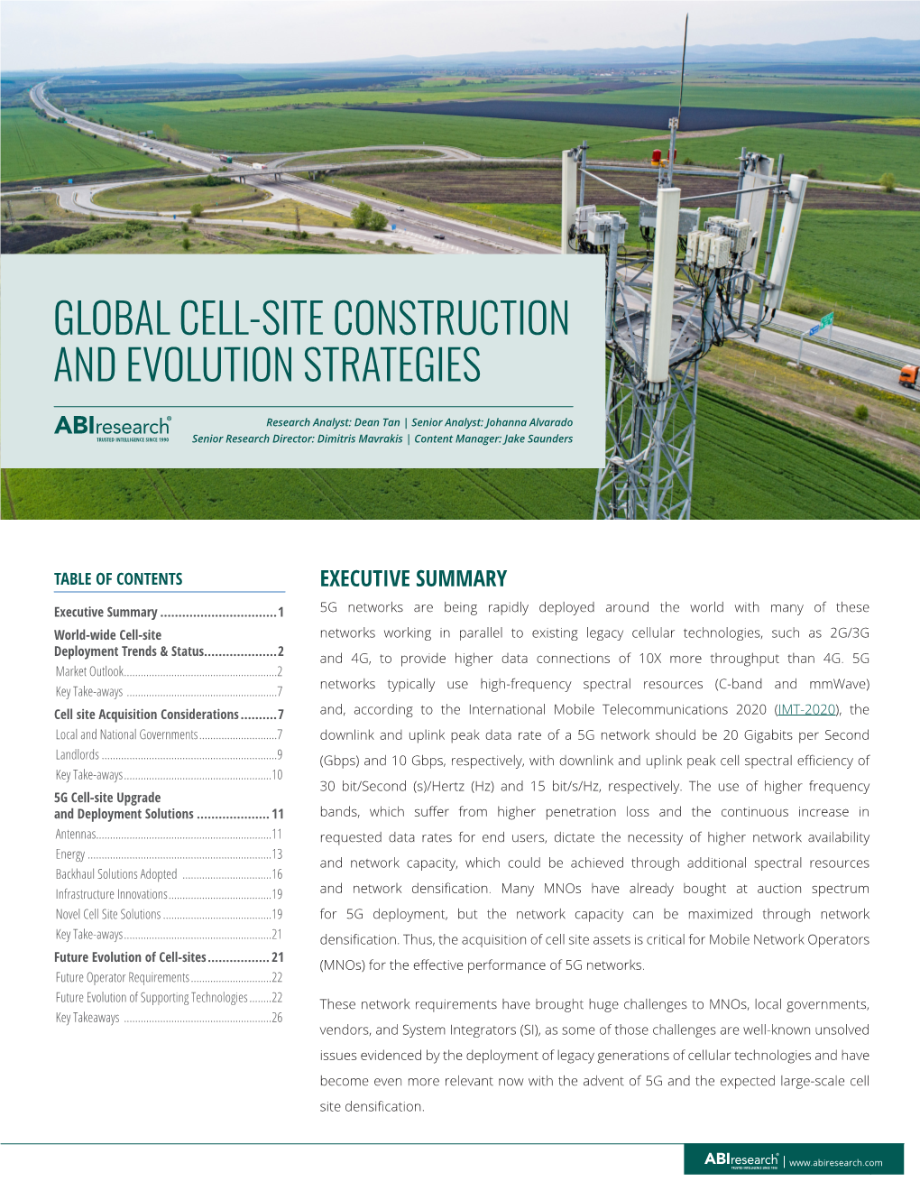 Global Cell-Site Construction and Evolution Strategies